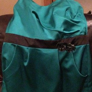 Jade Strapless Dress boned & lined bodice